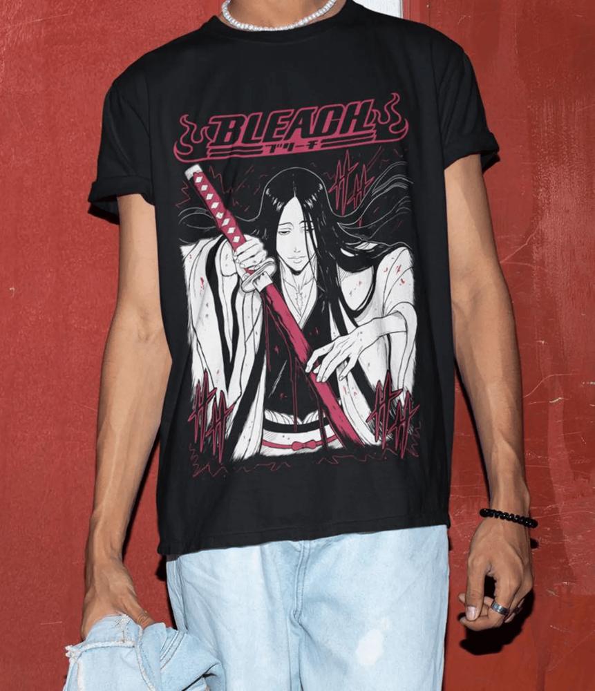 Retsu Unohana T-shirt Zaraki Kenpachi Bleach Anime Manga Funny Gift T-Shirt