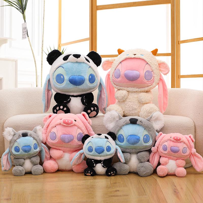 Adorable Angel Dress-Up Panda Stitch Plush Toy Doll