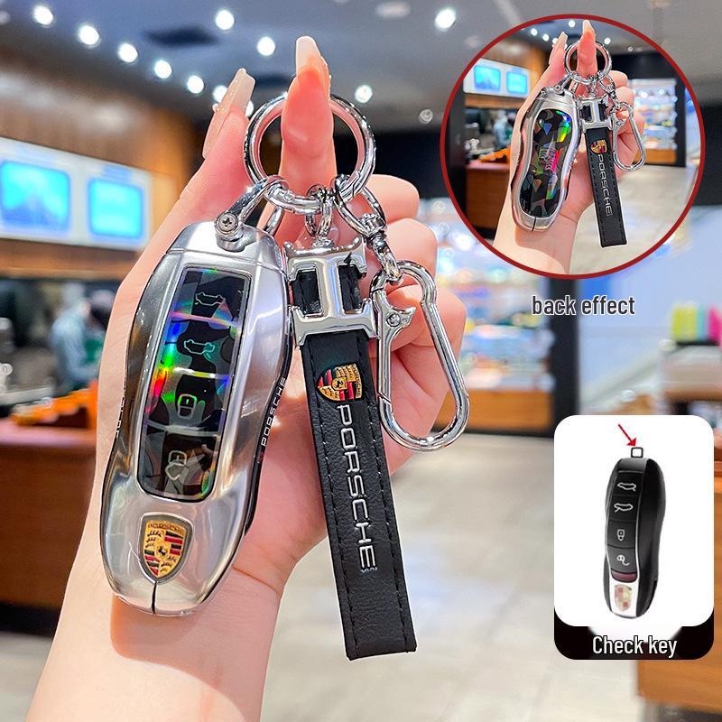 Compatible with Porsche Macan New Energy Key Case 2024/2025 Macan4 Jinchi EV Metal Shell