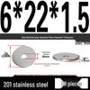 201 Stainless Steel Flat Washer Shim, GB97, Sizes M3 to M30
