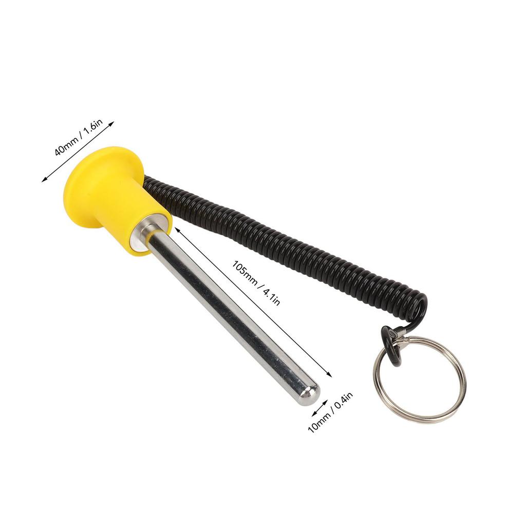 Gym Weight Stack Pin Selector Lock Pin Magnetic with Lanyard Iron Easy Operate Detent Hitch Pin for Strength Training Fitness 10MMx105MM