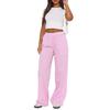 Womens Wide Leg Striped Casual Pants High Waist Loose Fit Street Style 2026