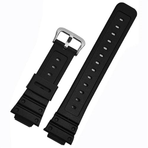 YCHDZK (Small Shop) Casio Watch Band Accessory GW-5000, DW-5600E, BBN M5610 Black Watch Strap 16mm (Black-Steel-K5)