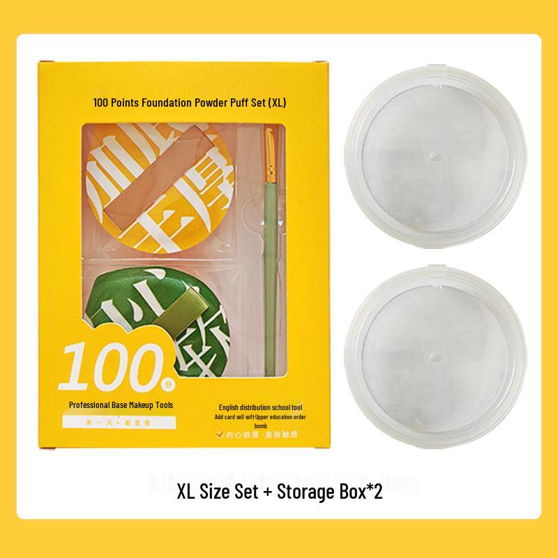 100% Cotton Marshmallow Cushion Puff - XL Makeup Blender for Wet & Dry Use