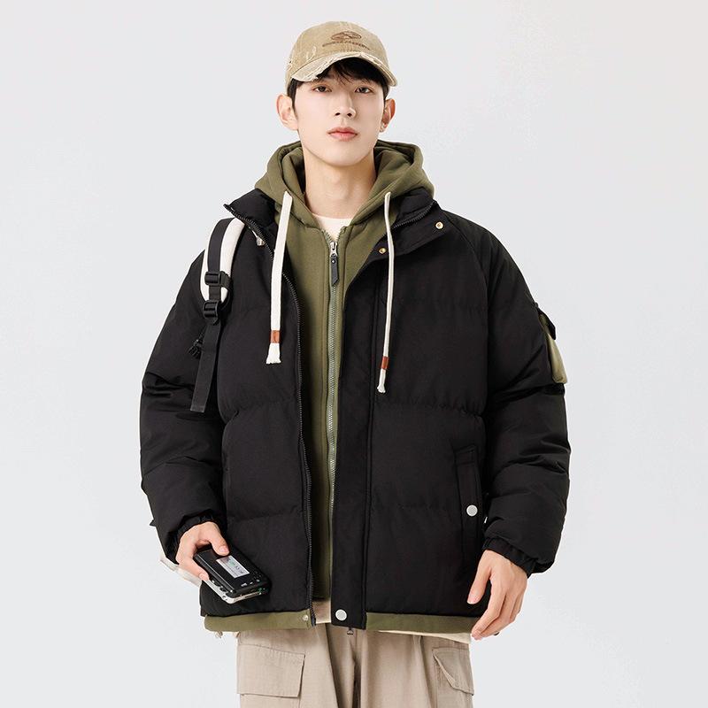 2025 Fake Two-piece Hooded Down Padded Jacket Men's Graphene Padded Jacket Teen Student Padded Jacket