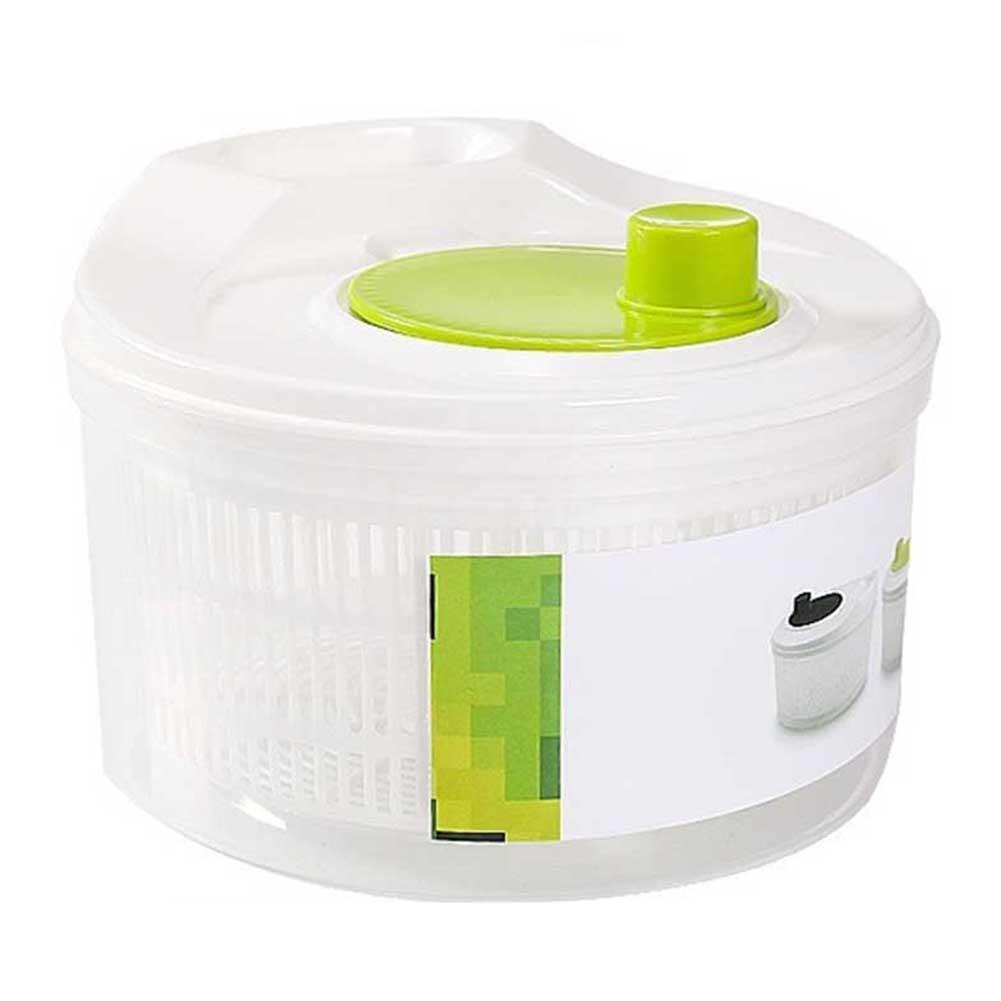 Manual Rotating Drain Basket Vegetable Salad Dehydrator Green 3L
