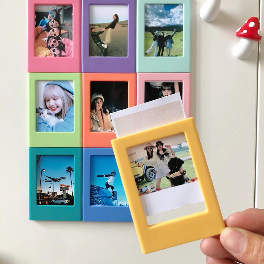1/5 STuks Magnetisch Fotolijstje Koelkastmagneetjes Leuke Koelkast Magneet Kleine Fotolijstjes Voor Mini Filmvelletjes Huis Kantoor Decoraties