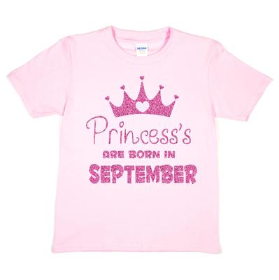 Geburtstagskind T-Shirt Prinzessin im September geboren Lustiges Geburtstagsgeschenk Geschenk