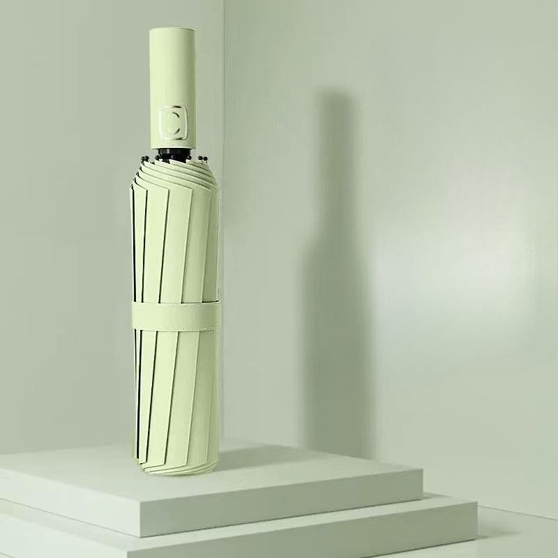 High aesthetic value automatic folding umbrella with sunscreen coating effectively protects against rain and weather, dual-use