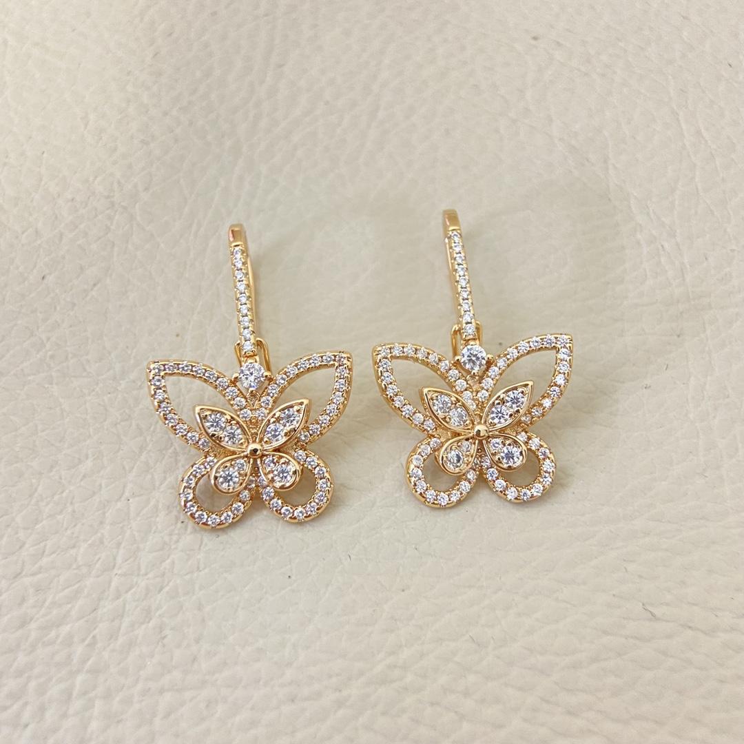 MESSITOK Классические Модные Серьги S925 Серебро AAA Цирконий Форма Бабочки Женские Серьги Подарок