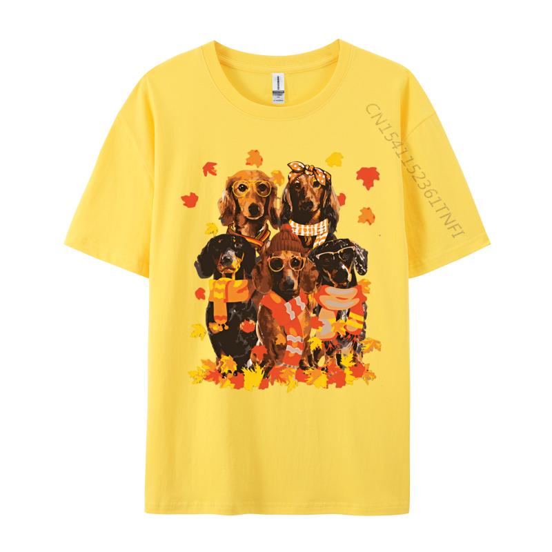 Dachshund Dog Halloween Thanksgiving Tshirt Male Brand New England Style Tops Tees Cotton T Shirt Mens Clothing Plus Size
