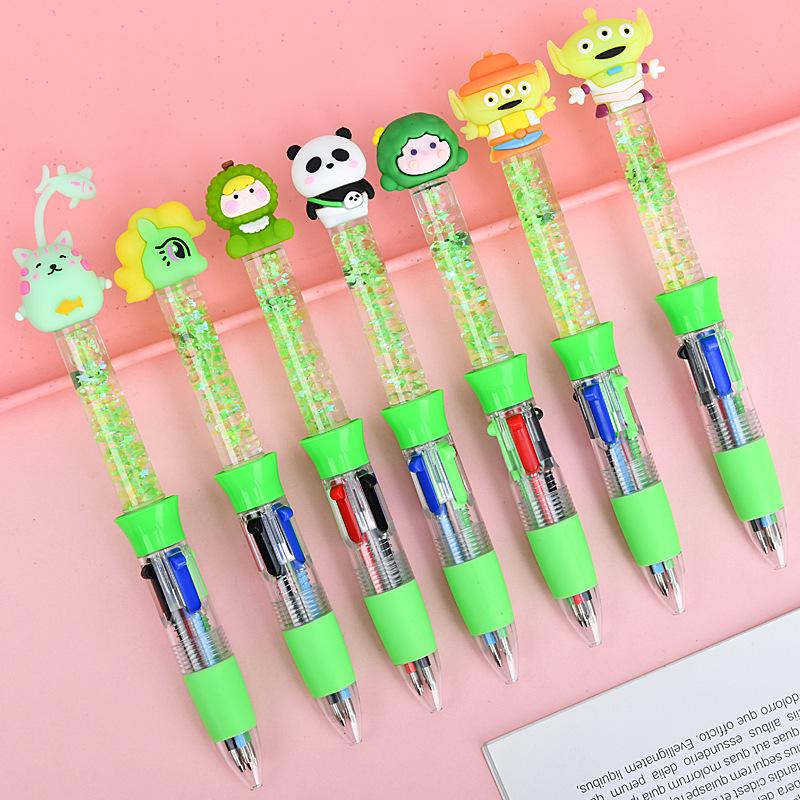 Cute Cartoon Multi-Color Ballpoint Pen - Creative Student Stationery Supplies