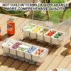 5 Grid Fruit Preservation Box with Lid Food Fruit Compartment Storage Box with Lid Portable Storage Box Snack Organizer 2025 New