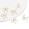 Copper Batch Thread Winding Bow Tie Adhesive Bead Earrings Making Craft