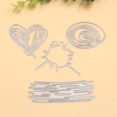 Vyřezávací šablony pro scrapbooking graffiti, kovové embossovací šablony, složky, embossovací šablony