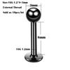 10Pcs/20Pcs/50Pcs G23 Titanium Labret Piercing Internal & External Design Lip Piercing Labret Stud Cartilage Helix Piercing