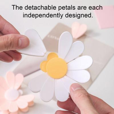 Daisy Magnetic Bag Clips Flower-Shaped Food Sealer with Strong Magnet & Spring Fridge Organizer for Snacks Notes Decorative Kitchen Accessory