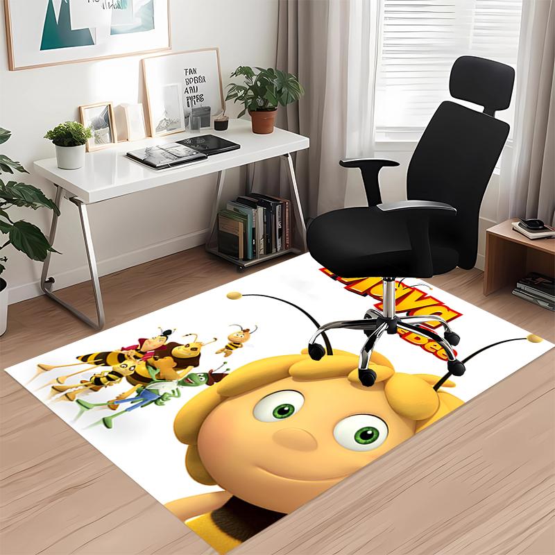 maya the bee Printed Carpetrugfor Office Chair Living Room Bedroom Kitchen Room Decor Gifts