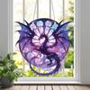 Magic Dragon Acrylic Hanging Decoration Stained Glass Effect Gothic Window Decor Colorful Suncatcher for Art Home Party Decor