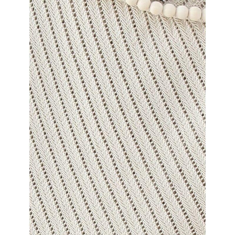 Kaslead New Arrival Women's Clothing Fashion Style Fashion Ball Decoration Jacquard Mesh Knitting Tops 3920023