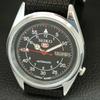 SEIKO 5 AUTOMATIC VINTAGE REFURBISHED JAPAN MENS BLACK DIAL WATCH a445839-1