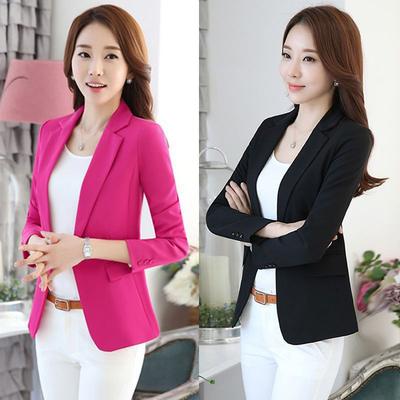 Autumn and Winter New Short Black Small Suit Women's Jacket Long Sleeve Korean Version Suit Top