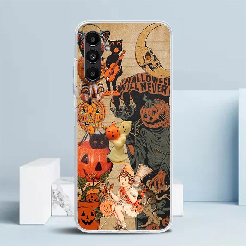 Halloween Herbst Kunst Hexe Katze Handyhülle Für Samsung Galaxy A17 A37 A57 A16 A15 A14 A13 A56 A55 A54 A53 A36 A35 A34 A33 A26 A25 A