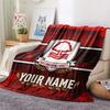 Custom Name Nottingham Forest Flannel Blanket, High quality Comfortable for All Seasons, Home Decor, Warmth and Comfort