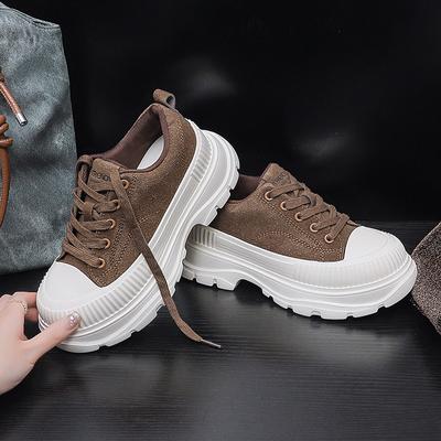 8Cm Thick-soled Heightening Dad Shoes Women's New Autumn and Winter Fashion Versatile Muffin Casual Shoes