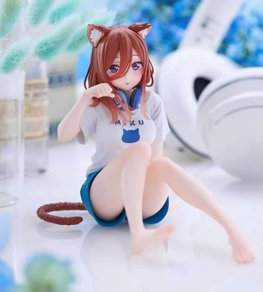 The Quintessential Desktop Cute Figure Nakano Miku Illustration Cat Room Wear 1 Type Quintuplets2 - (Original Ver.) -