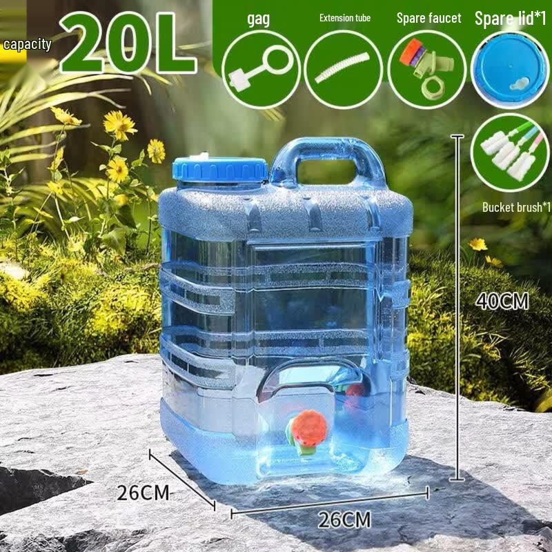 Thickened Portable Camping Water Tank with Faucet