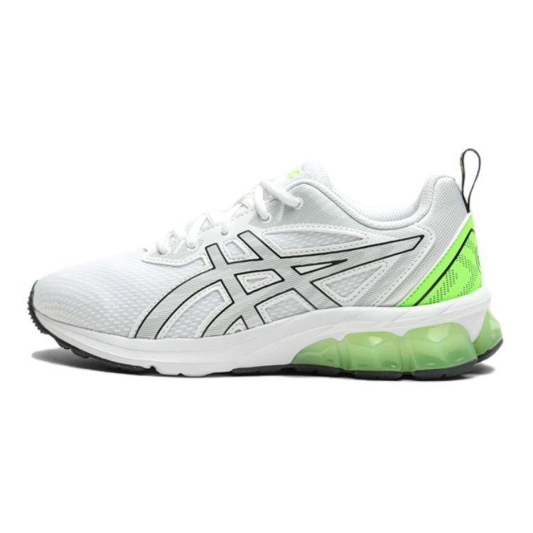 (GS) ASICS Gel-Quantum 90 4 White Bright Lime Kids 1204A135-101 EU 35.5