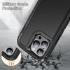 3 In 1 Defend Armor Shockproof Case For iPhone 11 12 13 14 15 Plus 16 Pro Max 7 8 SE 2022 Xs XR Plastic Frame TPU Back Cover
