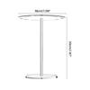 Acrylic Round Eyeglasses Holder Transparent Rotatable Sunglasses Display Stand