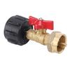 QCC1 Tank Refill Adapter with Shut On Off Controller Ball Valve Gas Easy Filler for 1lb Cylinder