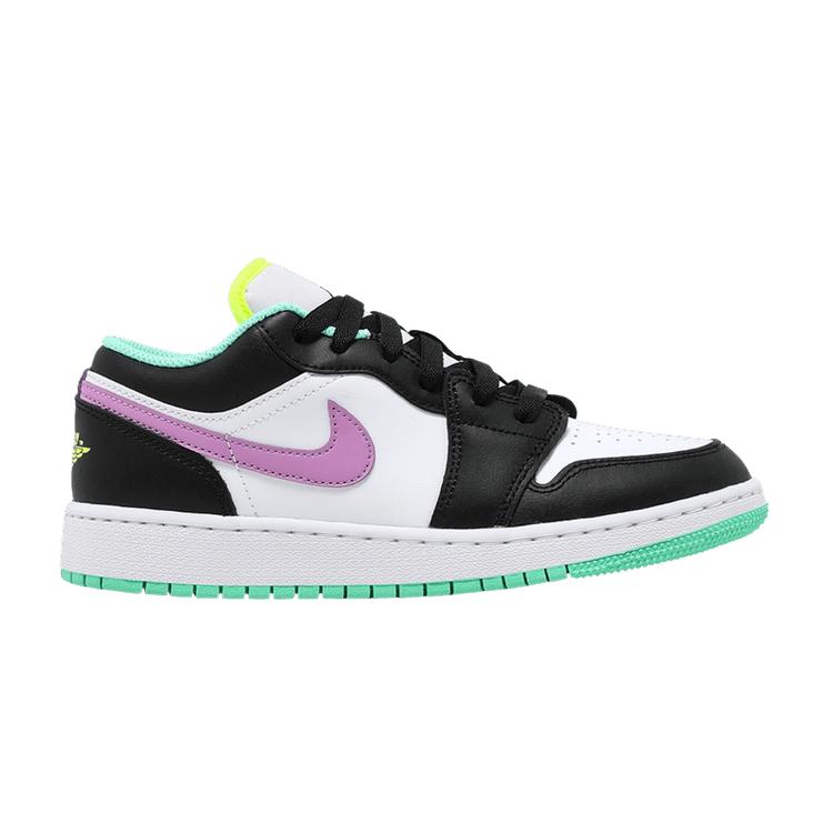 Air Jordan 1 Low GS  White Violet Shock  35.5