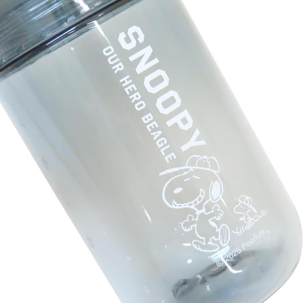 Marimo Craft Snoopy Clear Water 700ml Direct Drinking Character x H215mm Bottle, / Bottle, Goods, Gray, 85