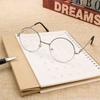 Metall Runde Vintage Kurzsichtigkeitsbrille Damen Herren Ultraleicht Harz Lesebrille Sehpflege -1.00~-4.0 Dioptrien