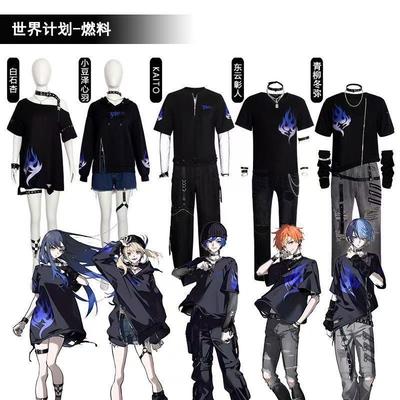 Anime Vbs Aoyagi Toya Shinonome Akito Shiraishi An Azusawa Kohane Kaittoo Kostium Cosplay Peruka Projekt Sekai Uniforma Koszula Strój