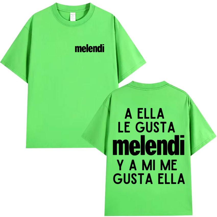 

Rapper Melendi Tour 2025 Double Sided Graphics Print T Shirts Mens High Quality Tshirts Cozy Oversized Casual T Shirt Streetwear 3XL