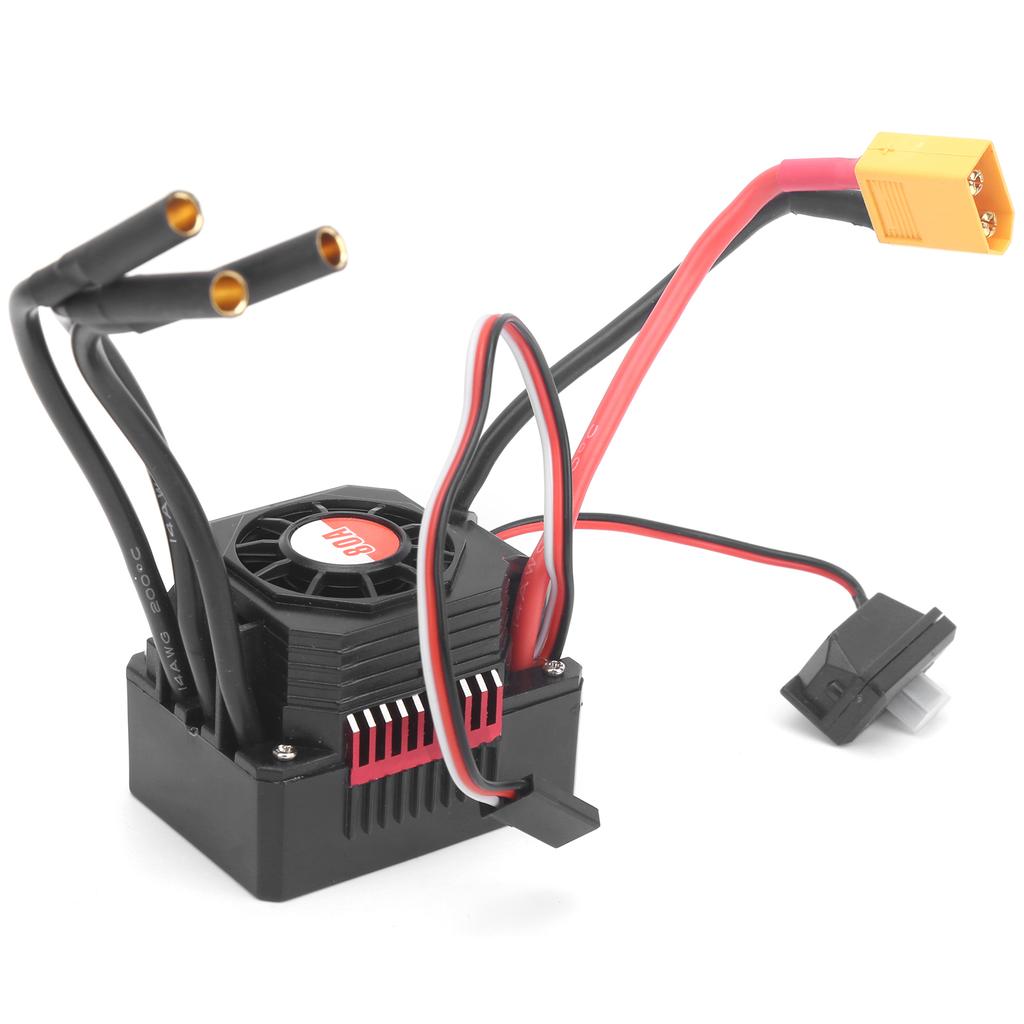 SURPASSHOBBY 80A Waterproof Brushless ESC with XT60 Plug for 10 18 RC Car