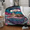 Friendship Endures Distance Customized Name Birthday Plush Blanket Suitable For Both Men And Women Digital Printing Fantasy Theme All Seasons
