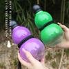 Chinese Retro-Inspired Gourd Style Water Bottle 800ML Gourd Water Bottle Large Gourd Travel Water Bottle for Gym Red