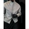 Men's 2025 Autumn/Winter Woolen Coat, Hong Kong Style, Solid Color, Stand Collar, Versatile and Trendy.