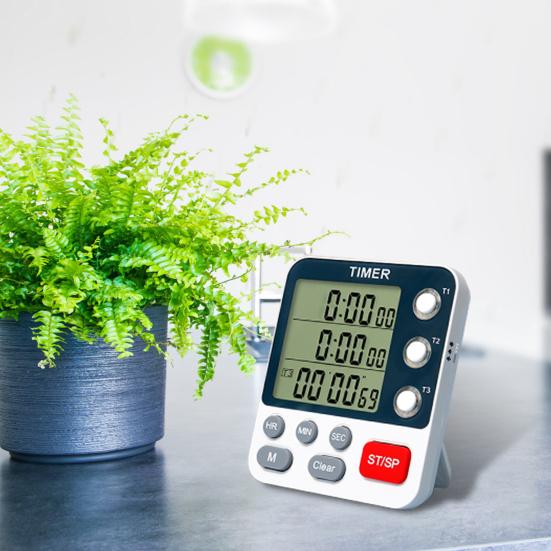 Timer Adjustable Volume One Key Reset Plastic Scratch Resistant Magnetic Time Reminder Household Supplies