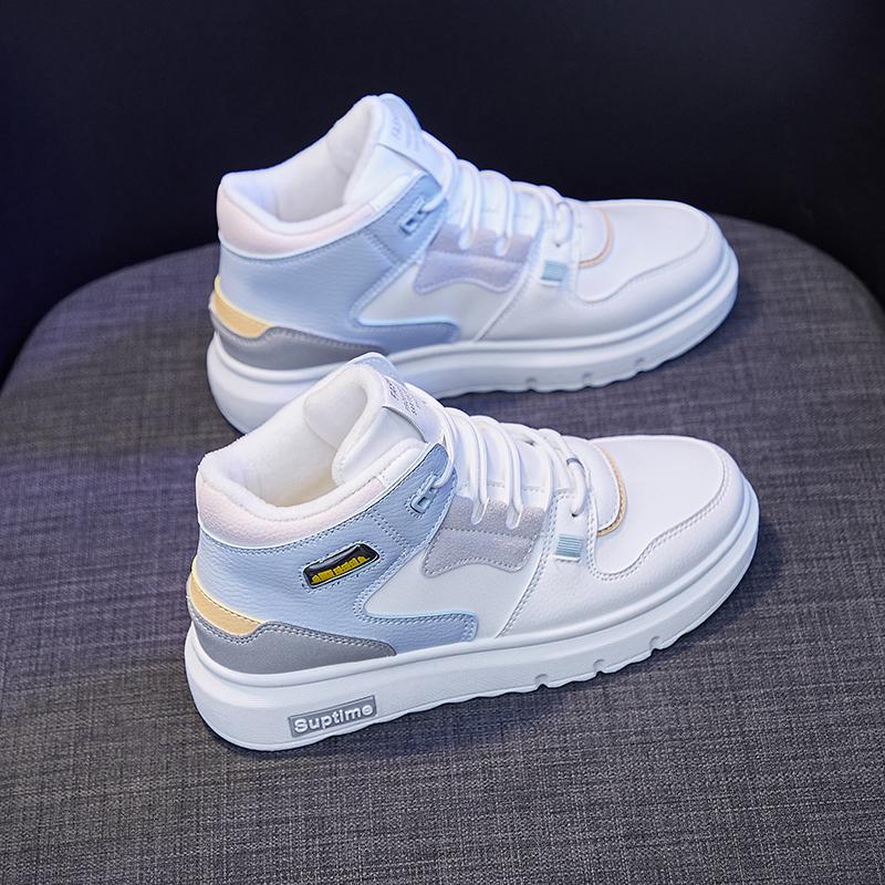 Li Yili high-top autumn and winter student sports board shoes with velvet and two cotton shoes