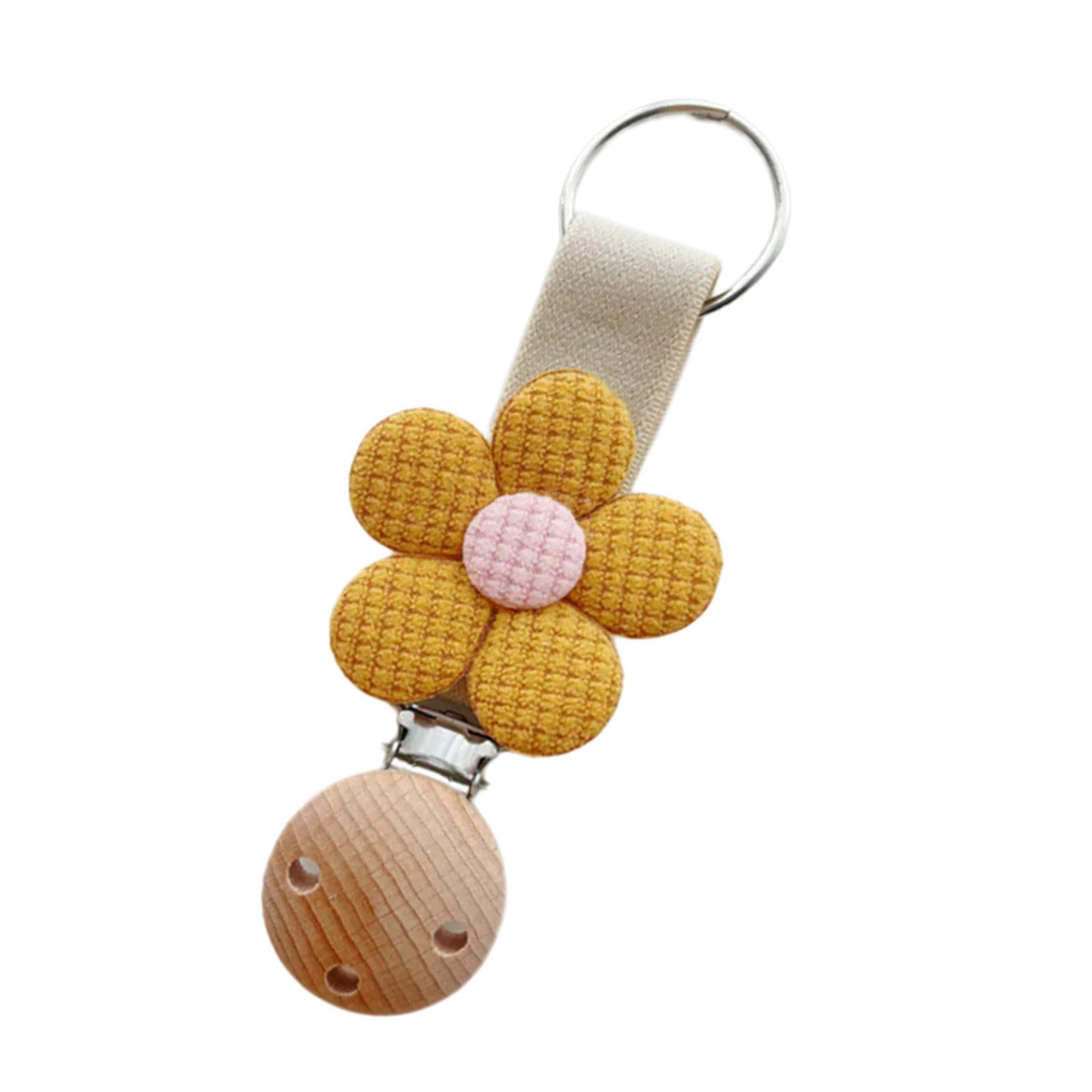 

Stylish Flower Hat Clips Portable Cap Holder Unisex Accessory Travel Hat Clip Suitable for Backpacks and Handbags жёлтый