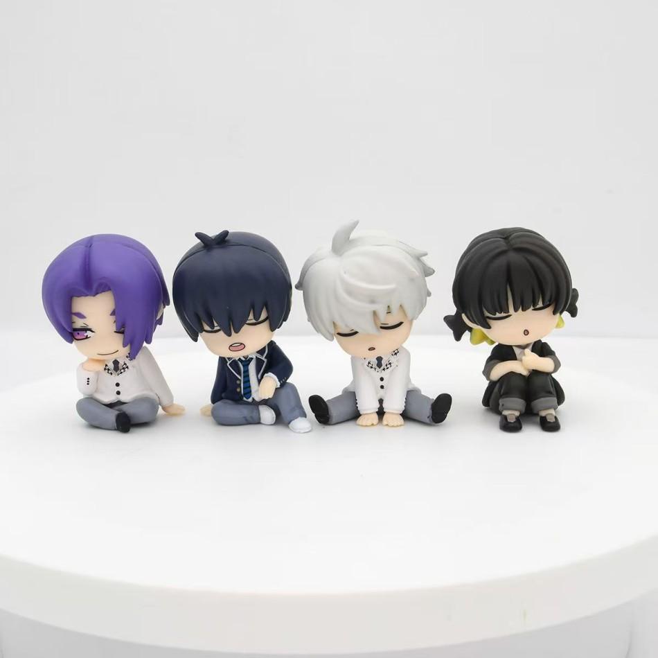 New Blue Lock Gk Anime Figure Isagi Yoichi Bachira Best Shoulder To Shoulder Sleep Q-Version Kawaii Model Statue Boy Toy Present