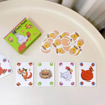 Juego de mesa Chicken Chiu Chiu: Crece Sin Hijos, Juego de Cartas Casual para Fiesta de 5-8 Años, Regalo Intelectual para el Día del Niño