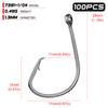 Fishing Gear Quality Octopus Hook with Barb Hook Loose Single Hook 100 Pieces/pack